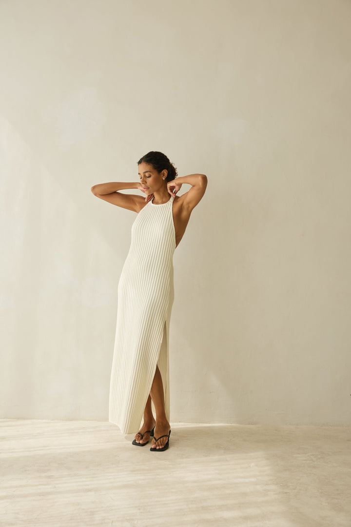Halter DRESS creme