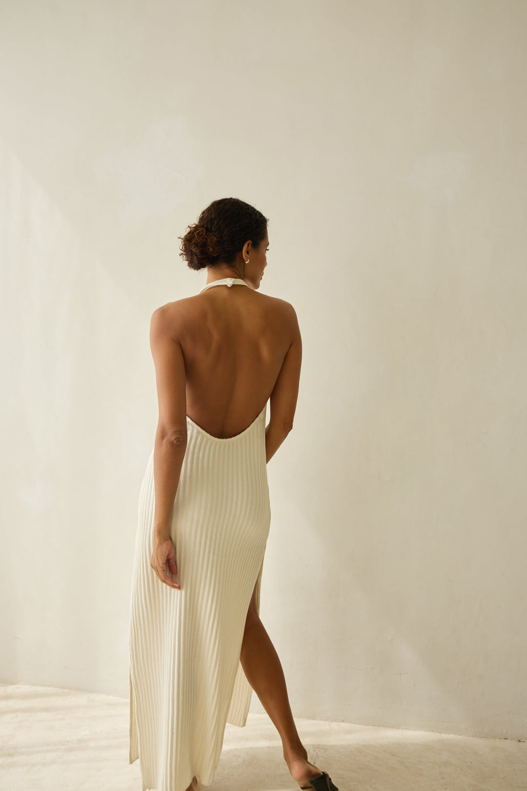 Halter DRESS creme