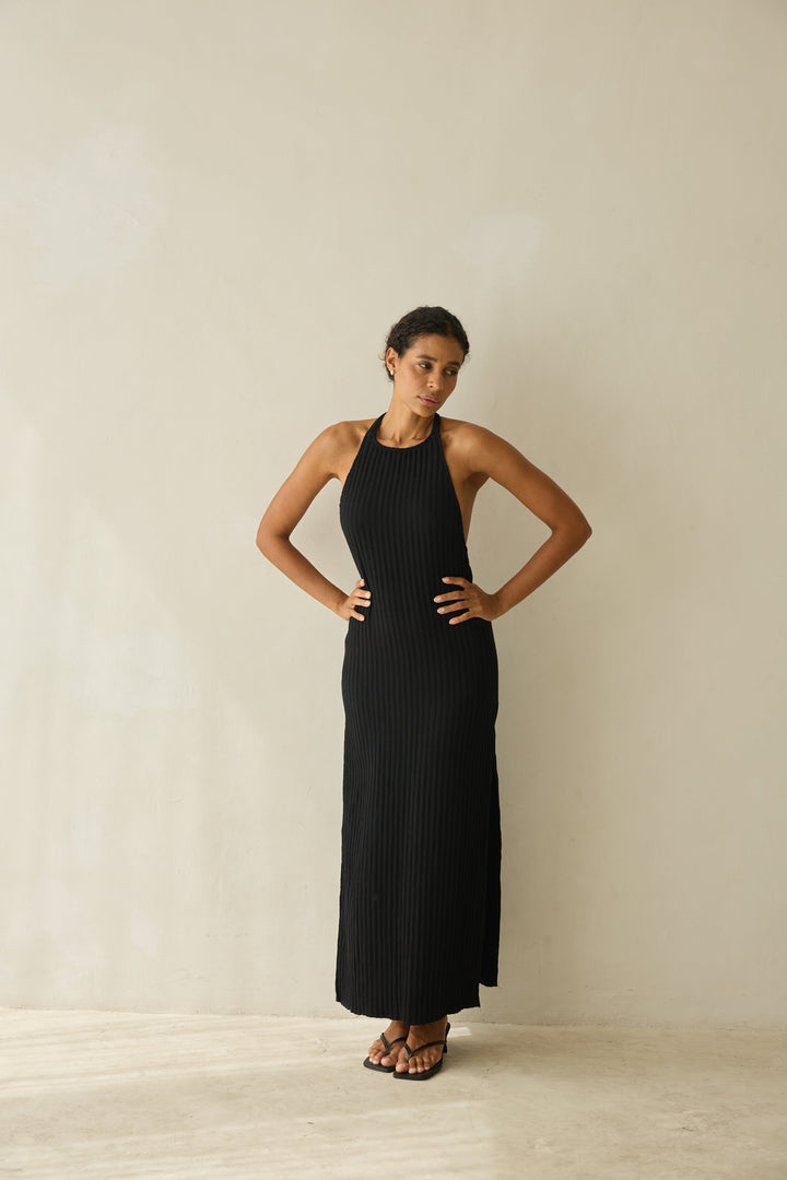 HALTER Dress noir