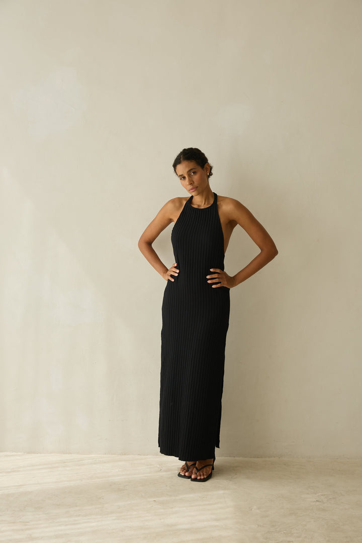 HALTER Dress noir