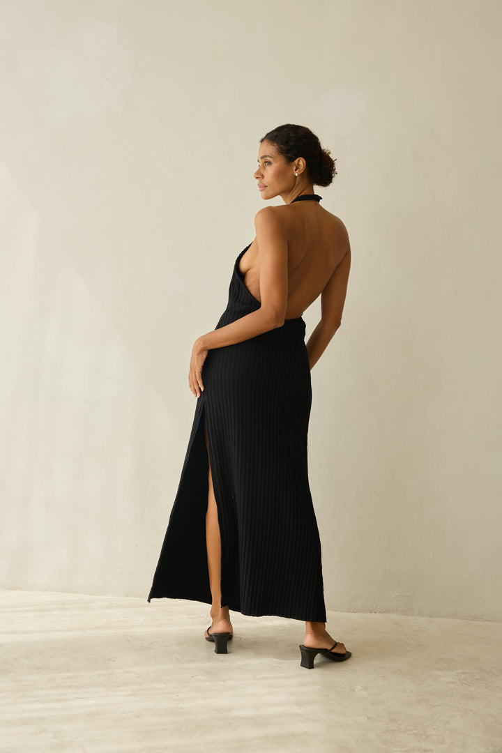 HALTER Dress noir