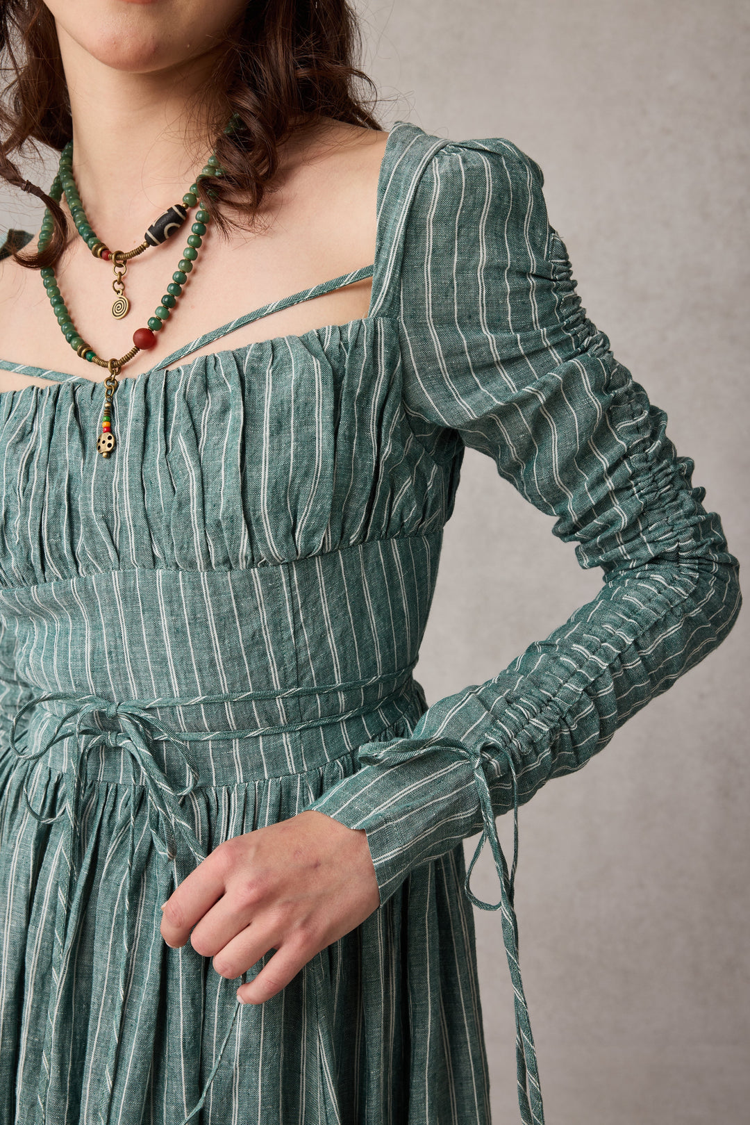 Monette 27 | Corset Linen Dress