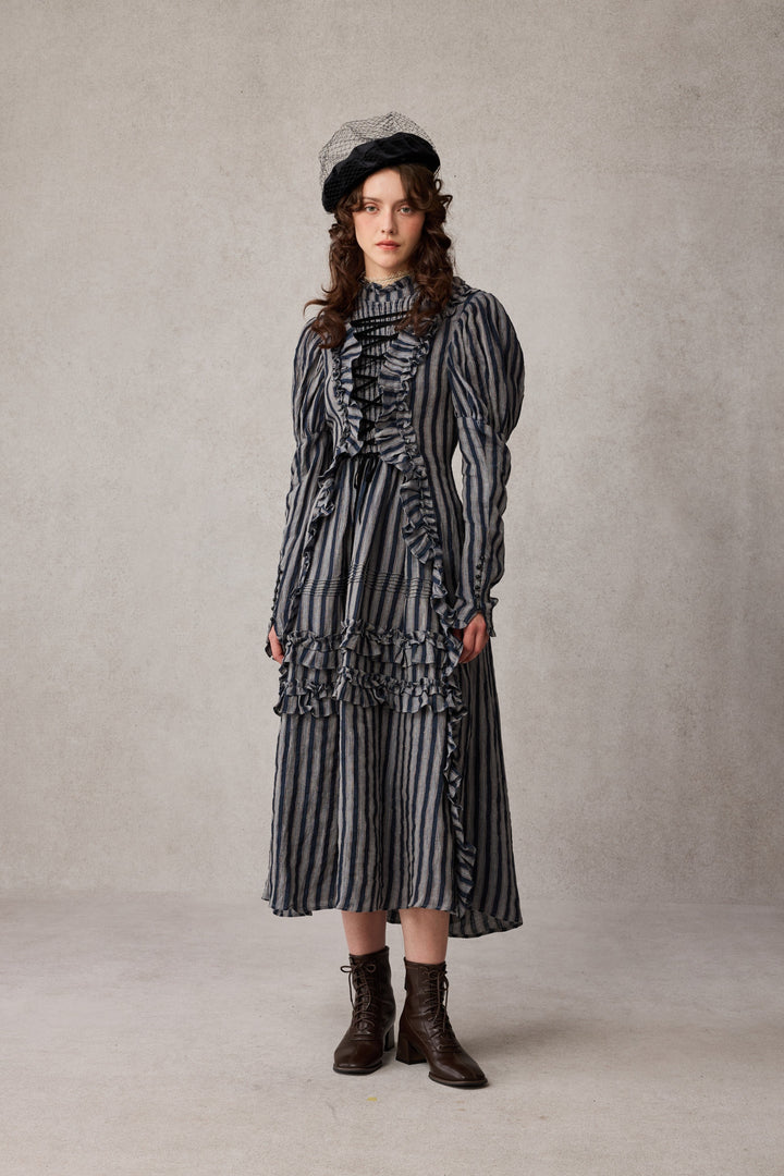 Elizabeth 15 | Victorian Linen Dress