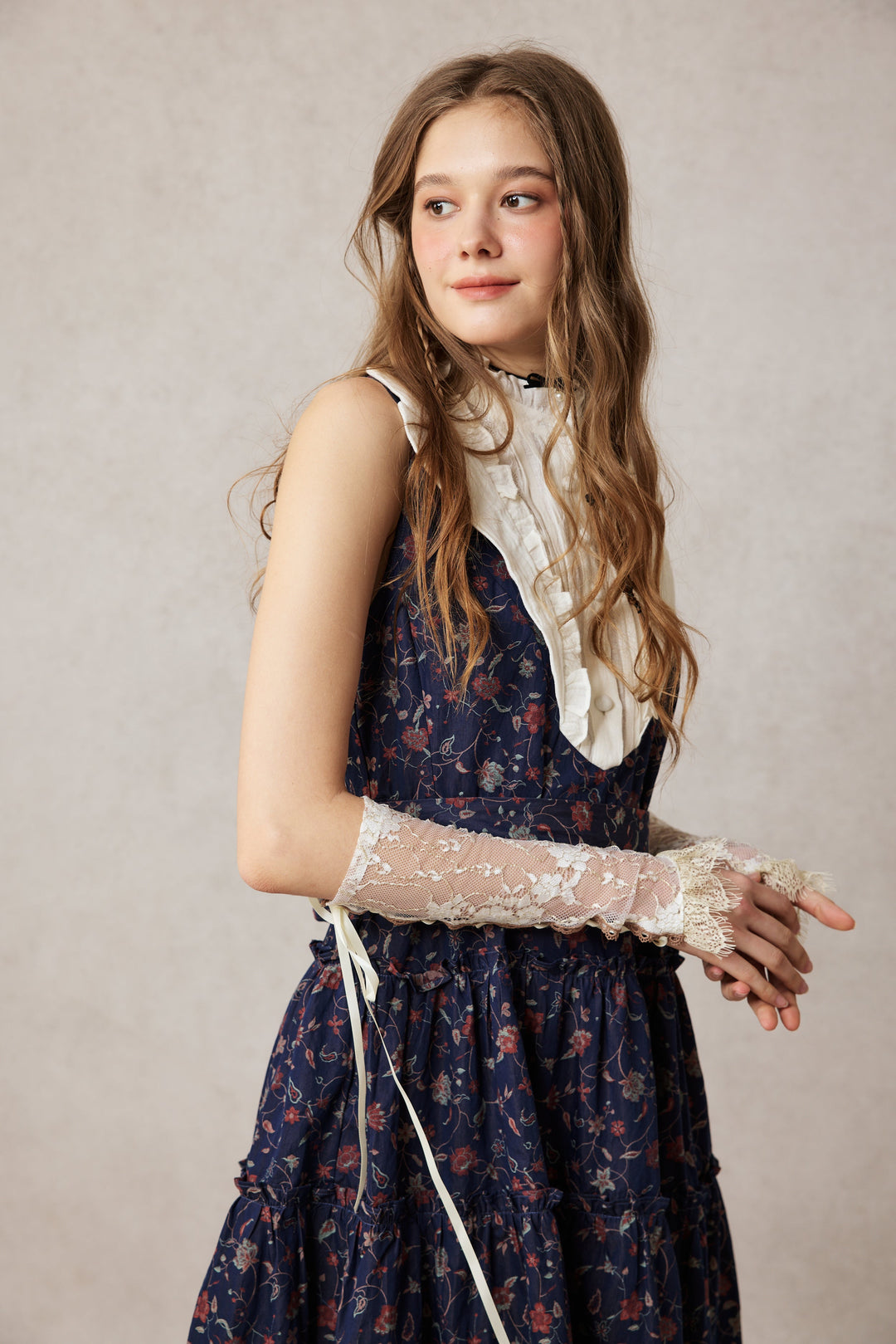 Úrsula 24 | Vintage linen Tiered Dress