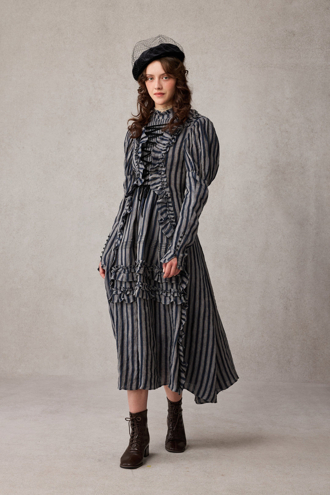 Elizabeth 15 | Victorian Linen Dress