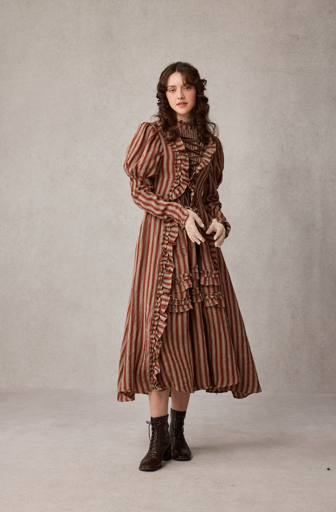 Elizabeth 15 | Victorian Linen Dress