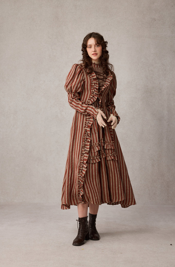 Elizabeth 15 | Victorian Linen Dress