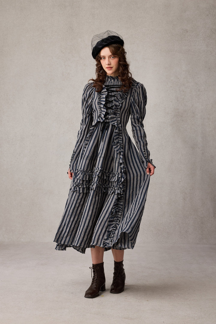 Elizabeth 15 | Victorian Linen Dress