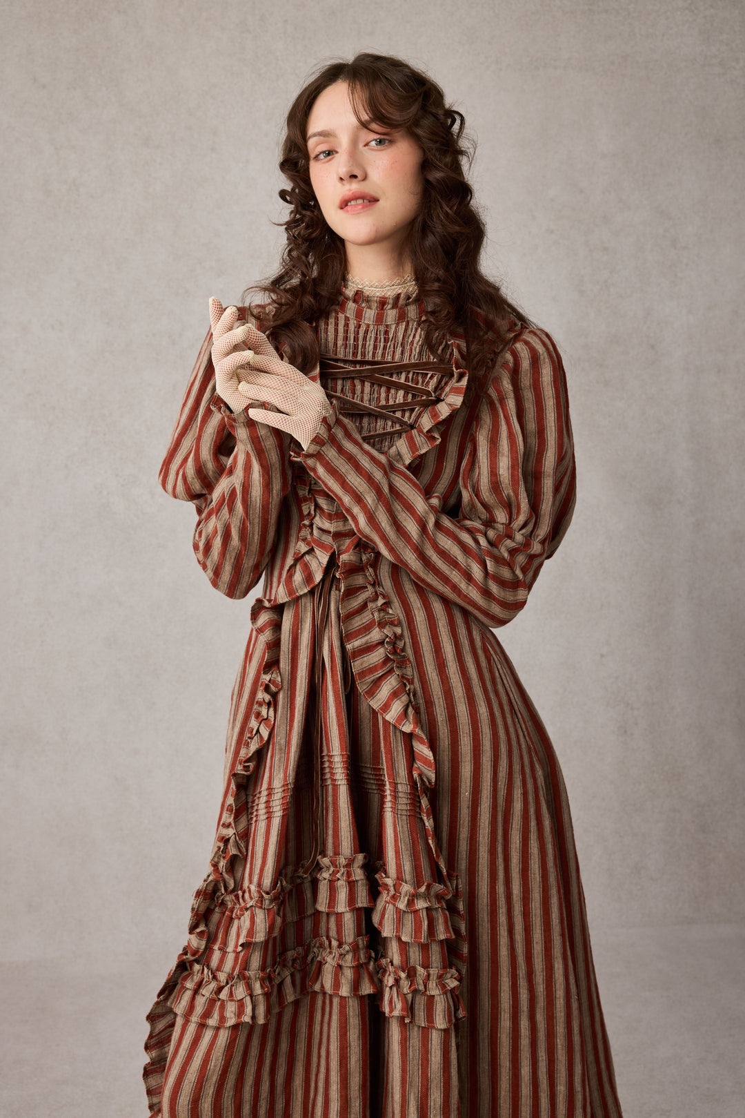 Elizabeth 15 | Victorian Linen Dress