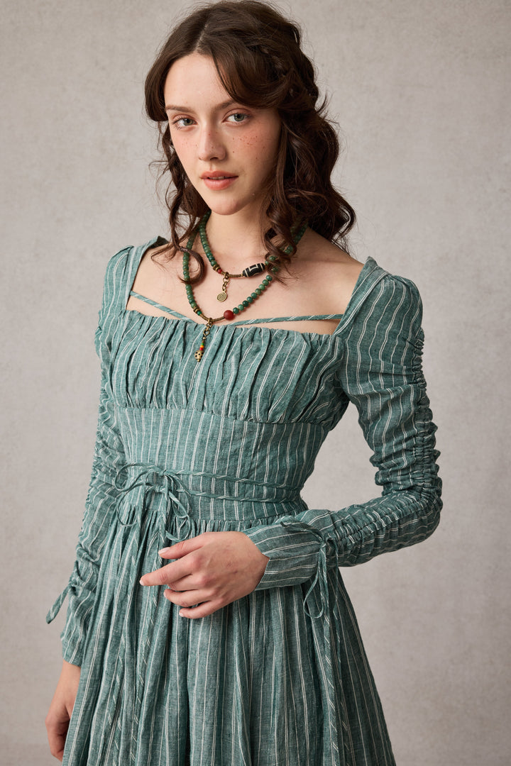 Monette 27 | Corset Linen Dress