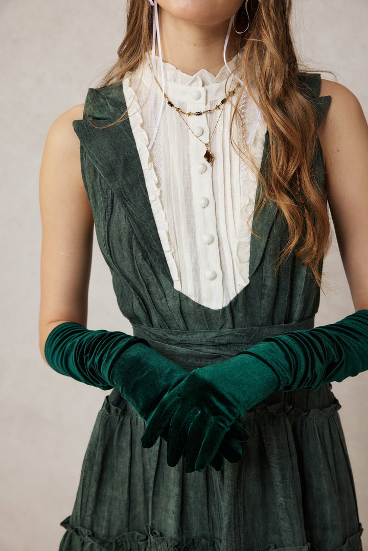 Úrsula 24 | Vintage linen Tiered Dress