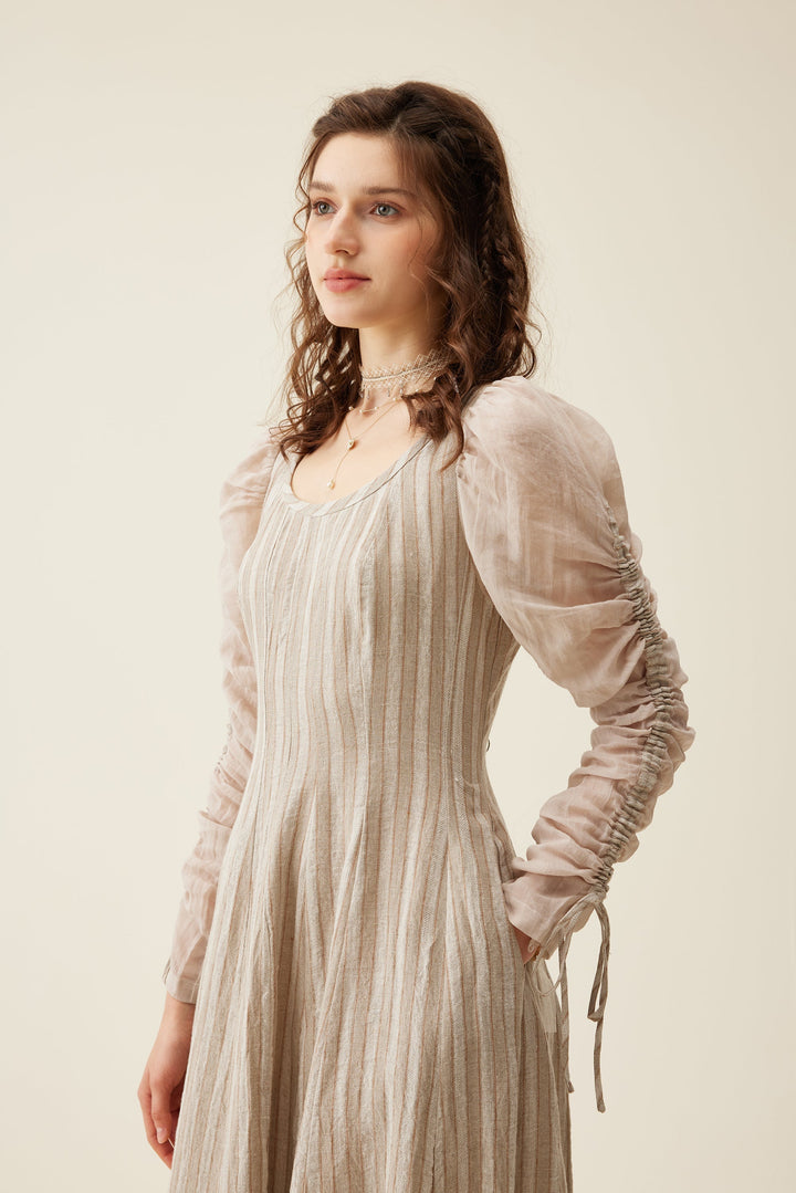 Crystal 17 | Victorian maxi linen dress