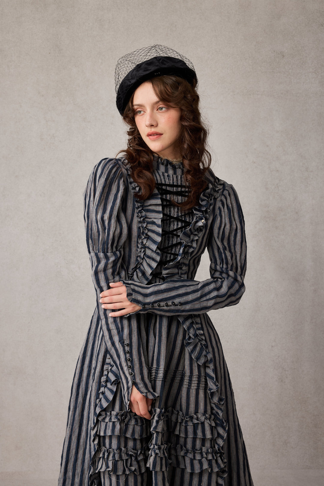 Elizabeth 15 | Victorian Linen Dress