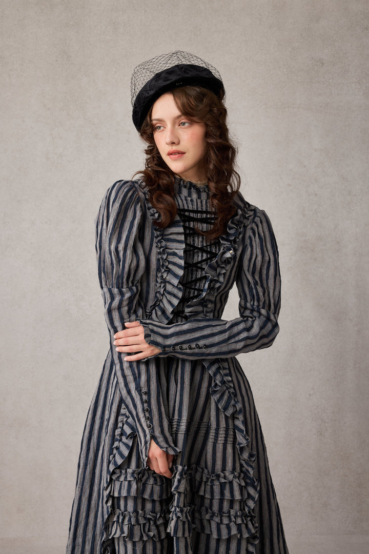 Elizabeth 15 | Victorian Linen Dress