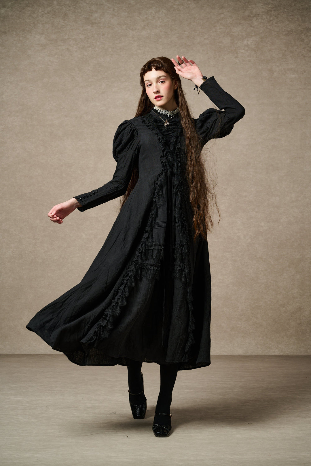 Elizabeth 15 | Victorian Linen Dress