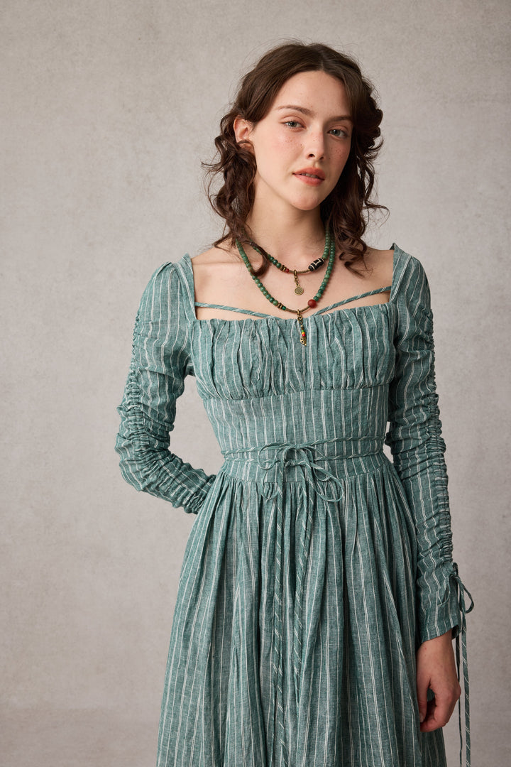 Monette 27 | Corset Linen Dress