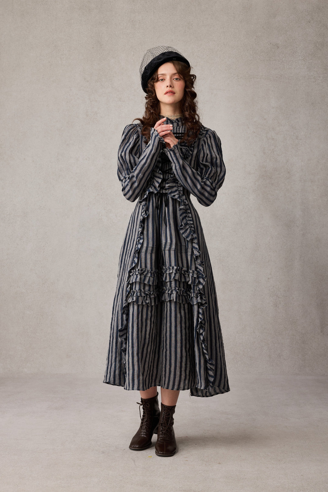 Elizabeth 15 | Victorian Linen Dress