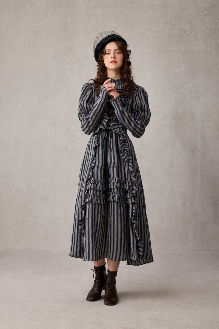 Elizabeth 15 | Victorian Linen Dress