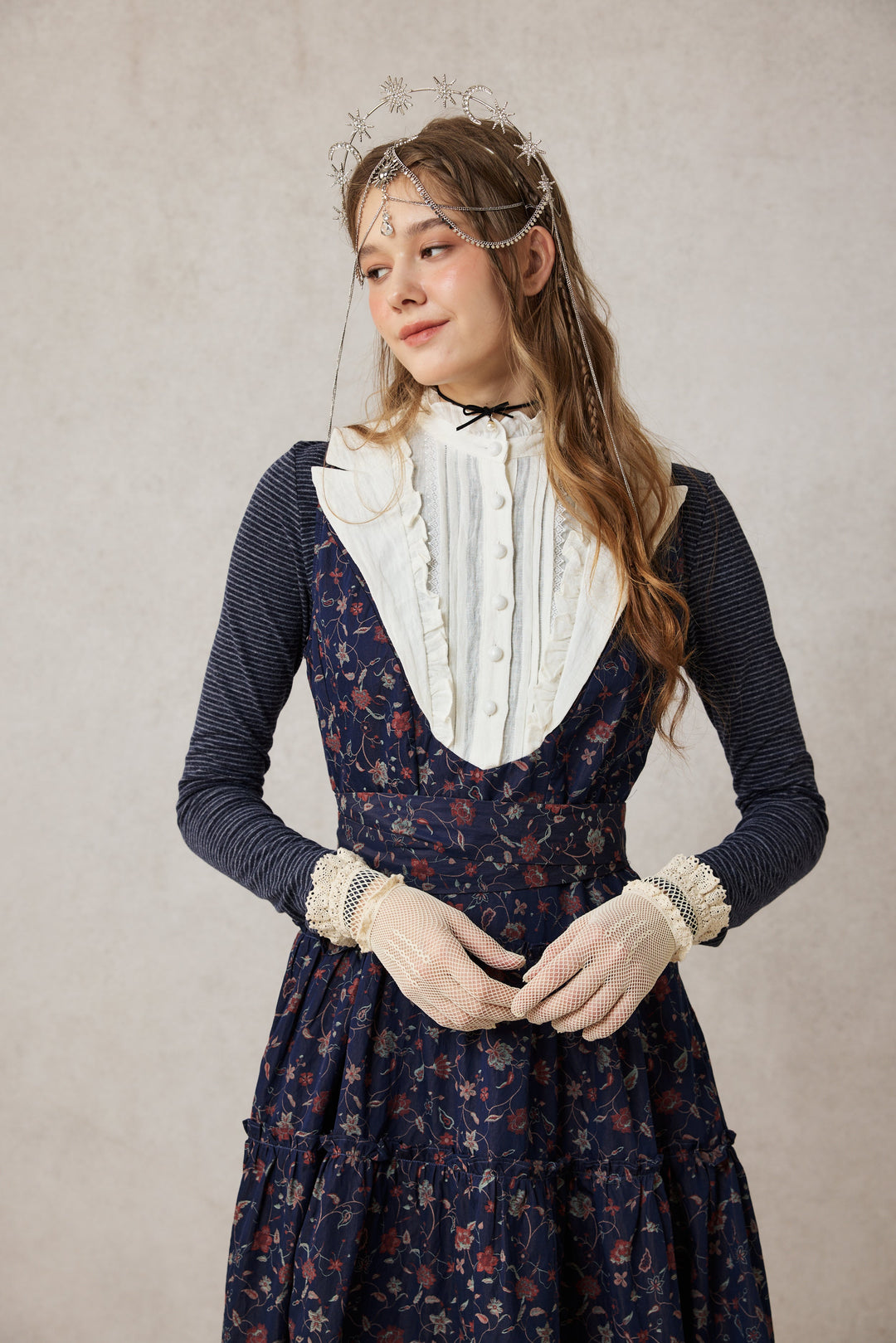 Úrsula 24 | Vintage linen Tiered Dress