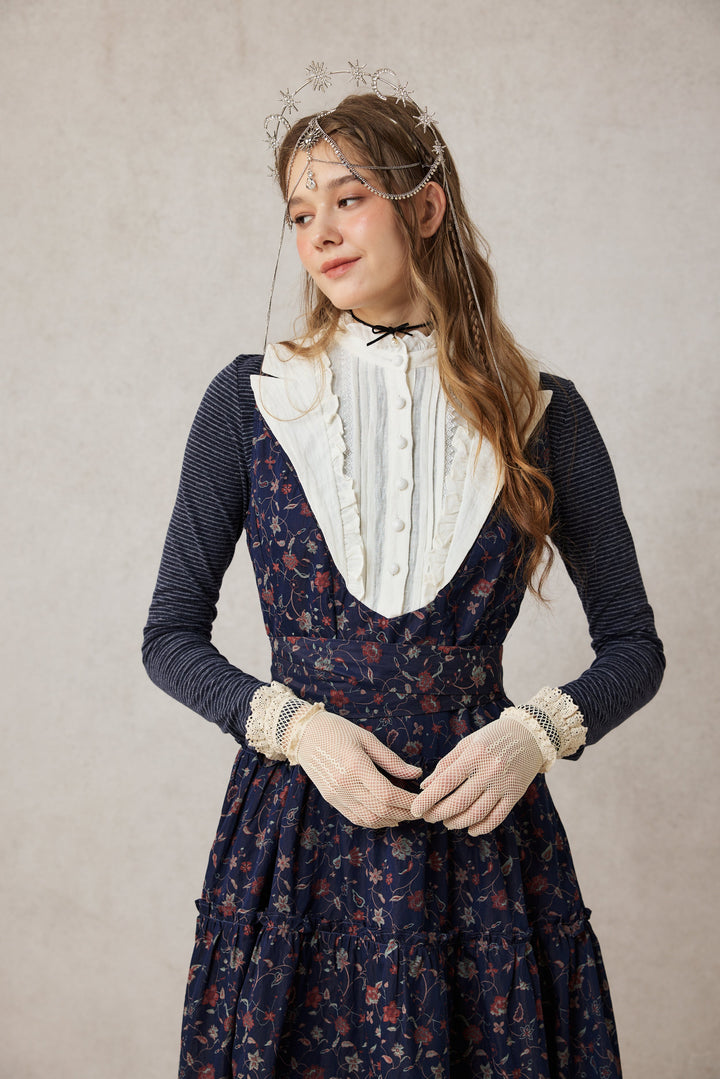 Úrsula 24 | Vintage linen Tiered Dress