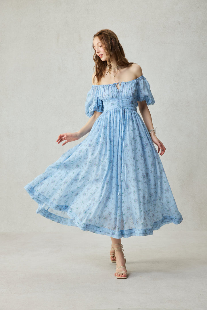 Alice 19 | Floral linen dress