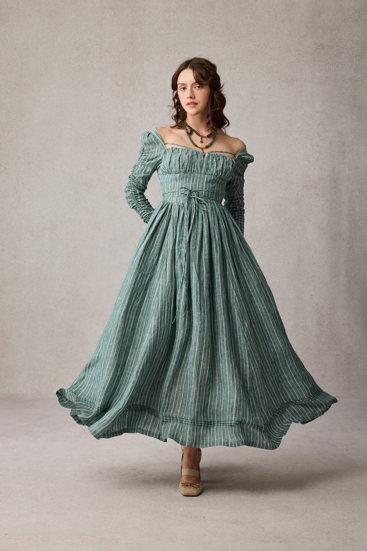 Monette 27 | Corset Linen Dress