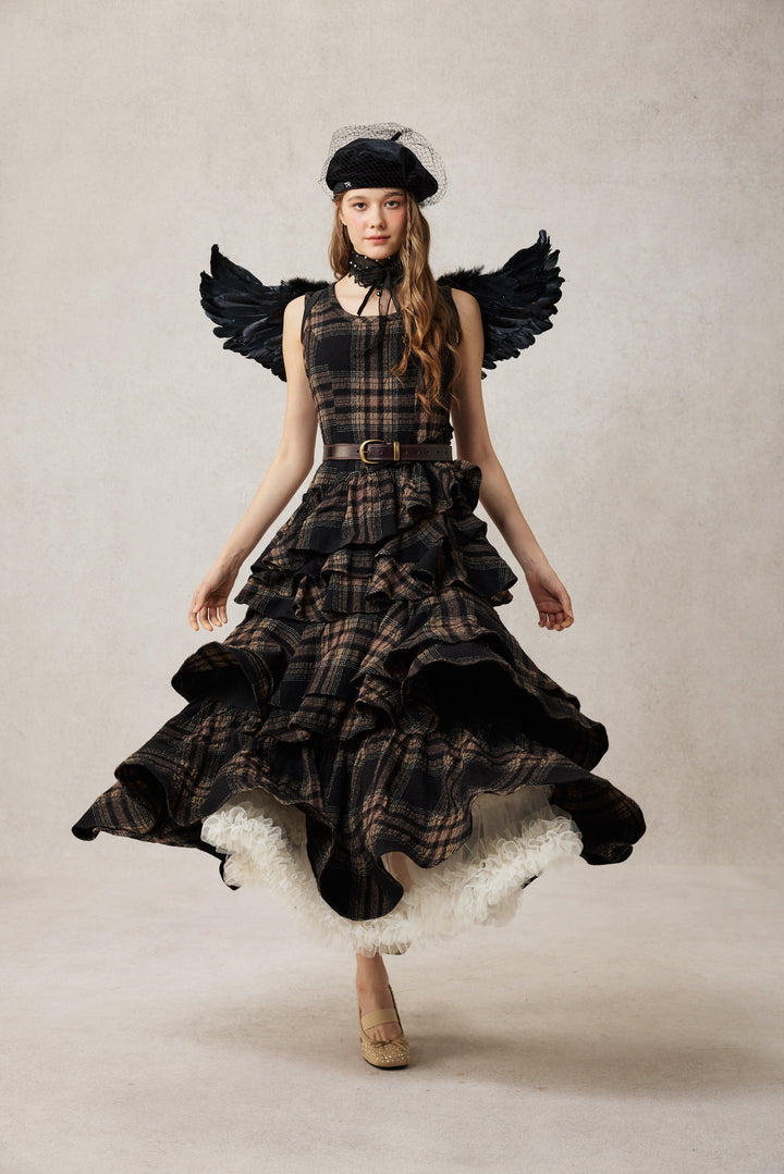 Offred 17 | 100% wool layered dress gown