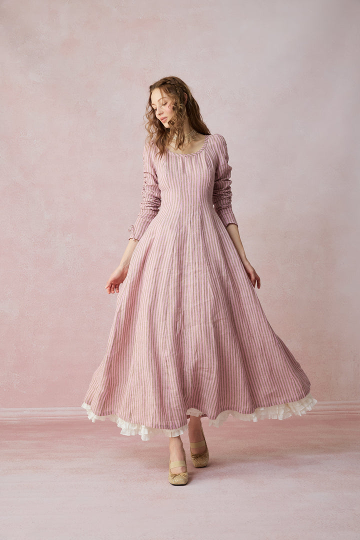 Crystal 17 | Victorian maxi linen dress