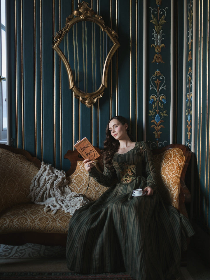 Crystal 17 | Victorian maxi linen dress