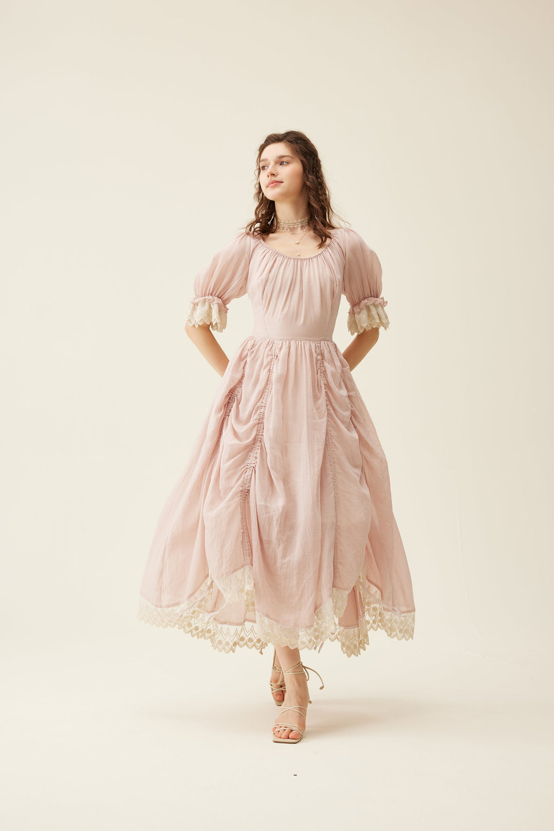 Elowen 27 | Lace velvet dress gown ( 2 way to wear )