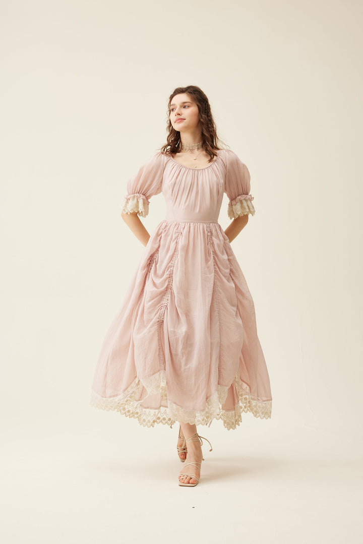 Elowen 27 | Lace velvet dress gown ( 2 way to wear )