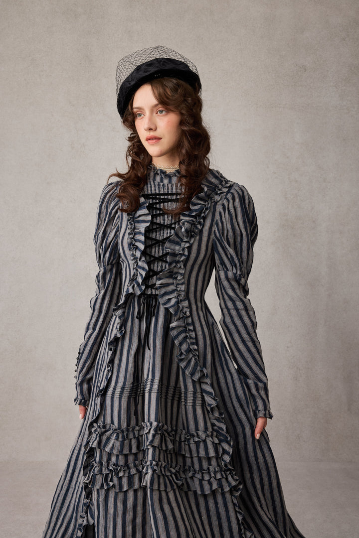 Elizabeth 15 | Victorian Linen Dress