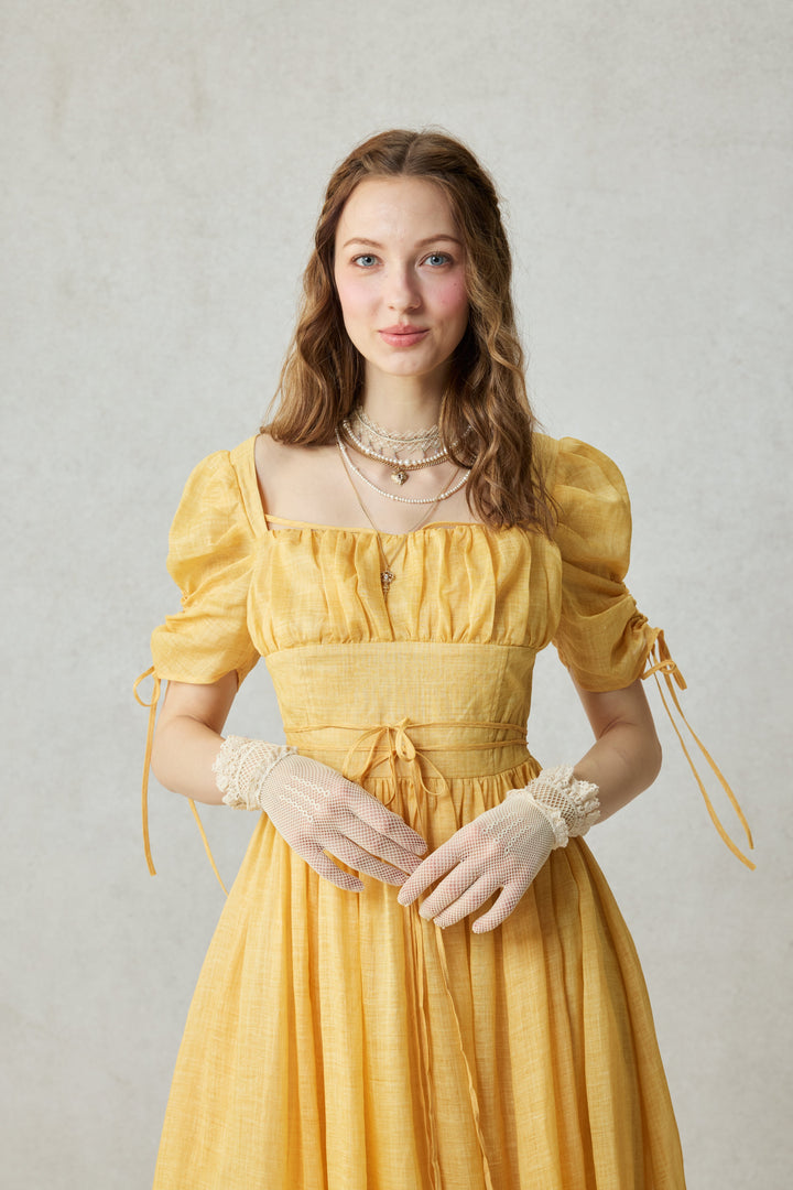 Monette 27 | Corset Linen Dress