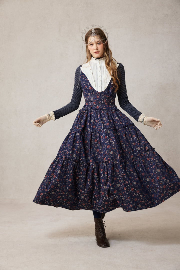 Úrsula 24 | Vintage linen Tiered Dress