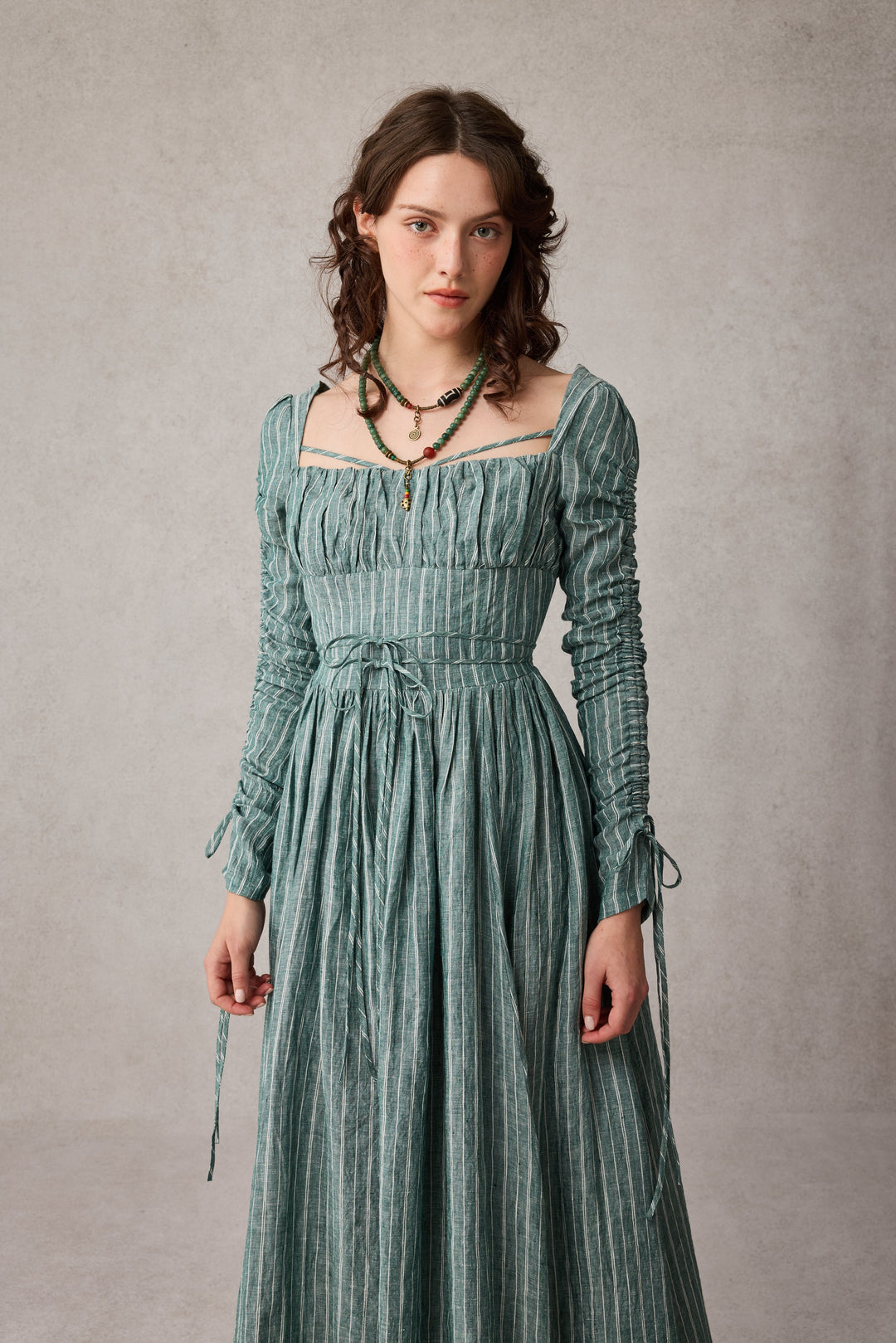 Monette 27 | Corset Linen Dress
