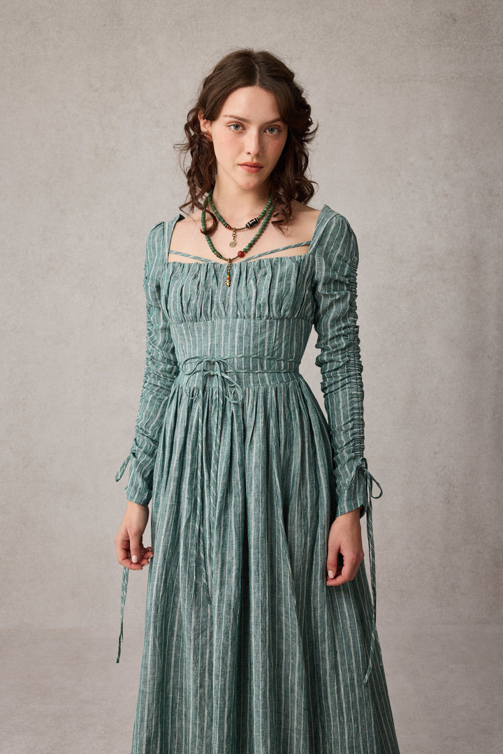 Monette 27 | Corset Linen Dress