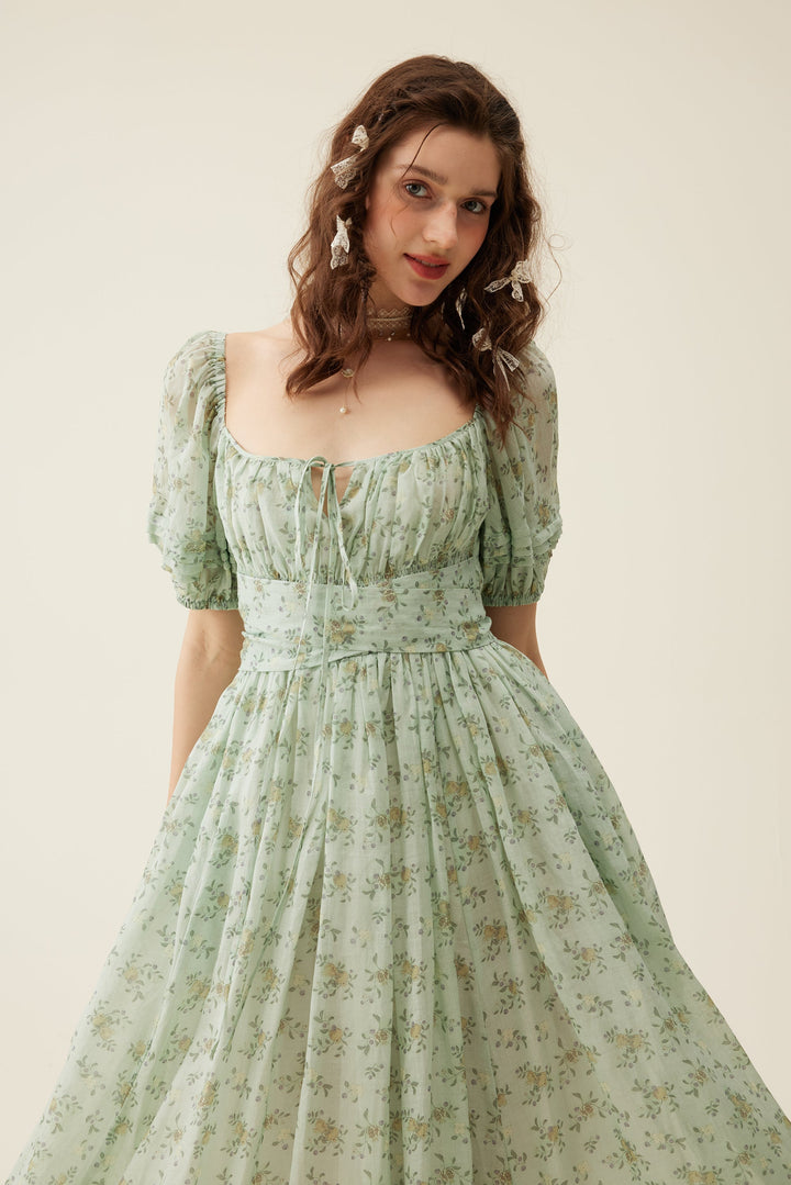 Alice 19 | Floral linen dress