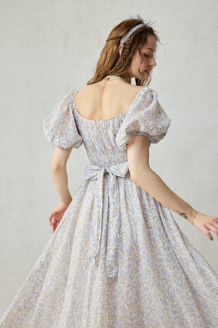 BERGAMOTE 20 |Floral Linen Dress