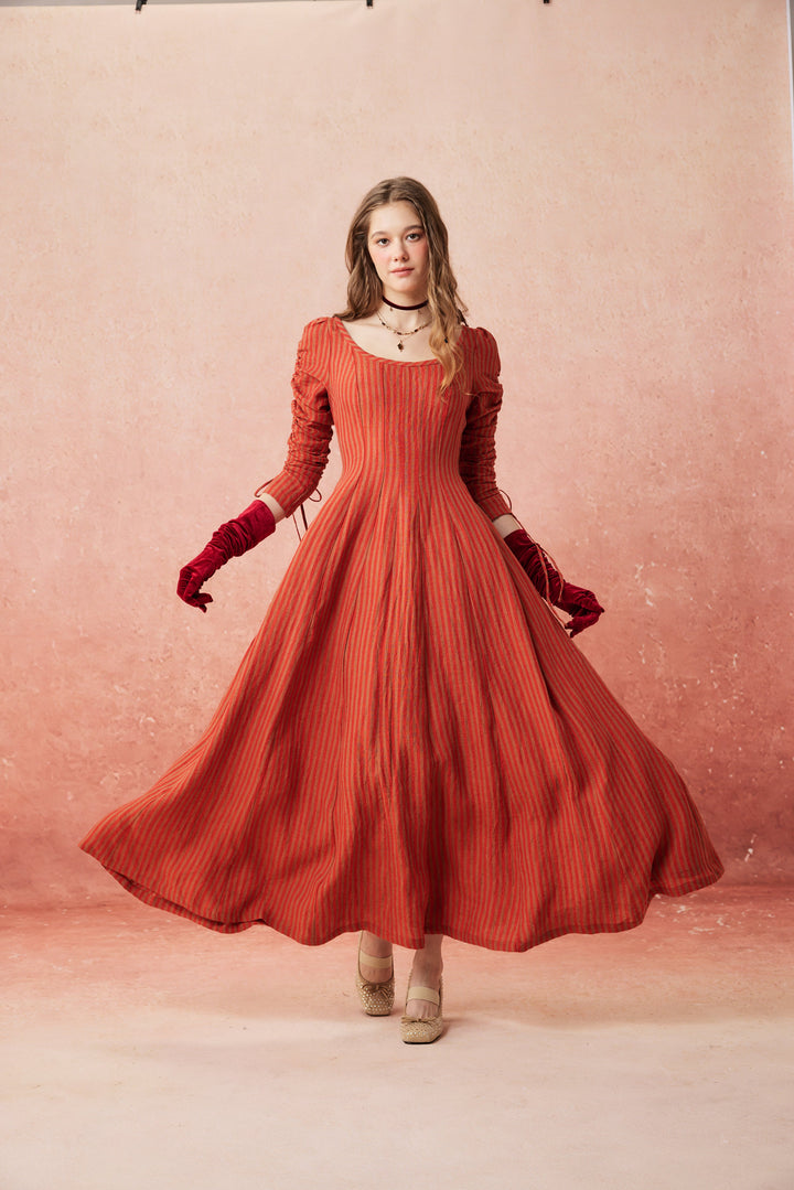 Crystal 17 | Victorian maxi linen dress