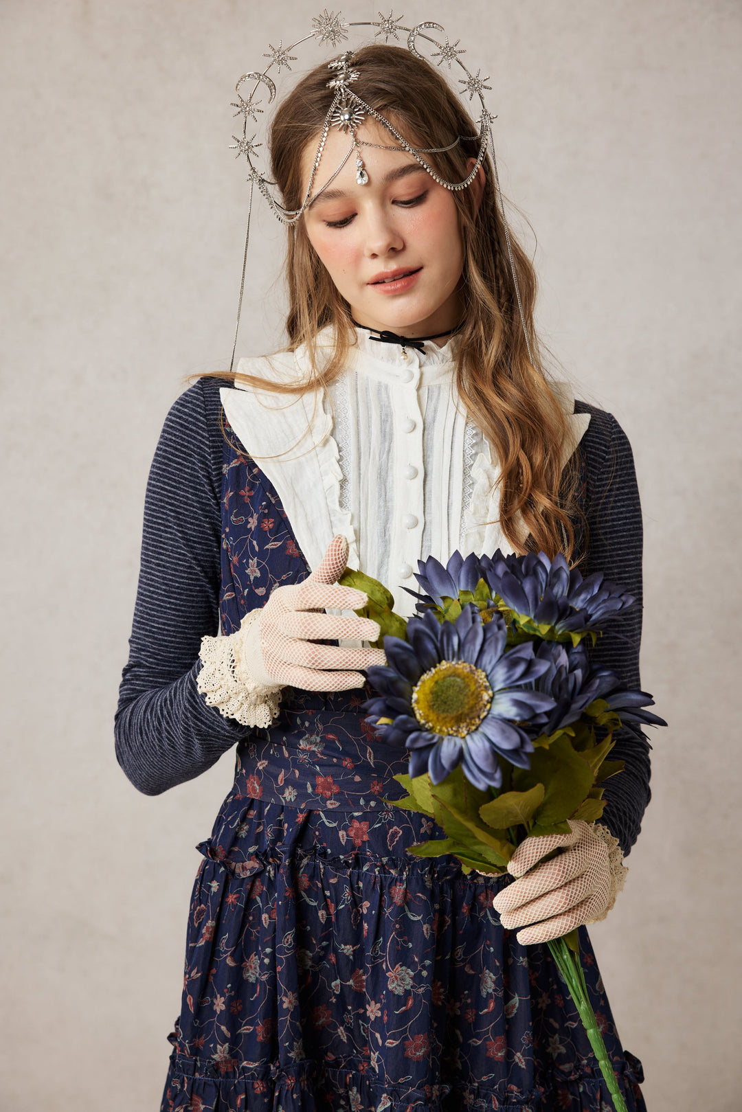 Úrsula 24 | Vintage linen Tiered Dress