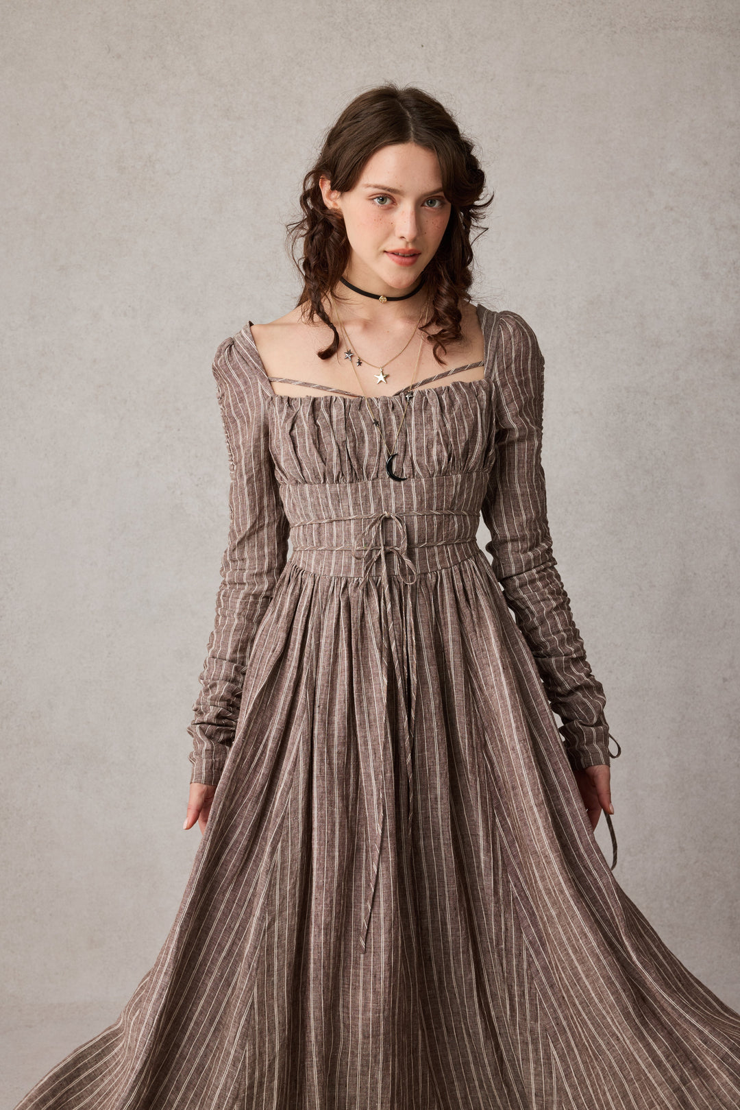 Monette 27 | Corset Linen Dress