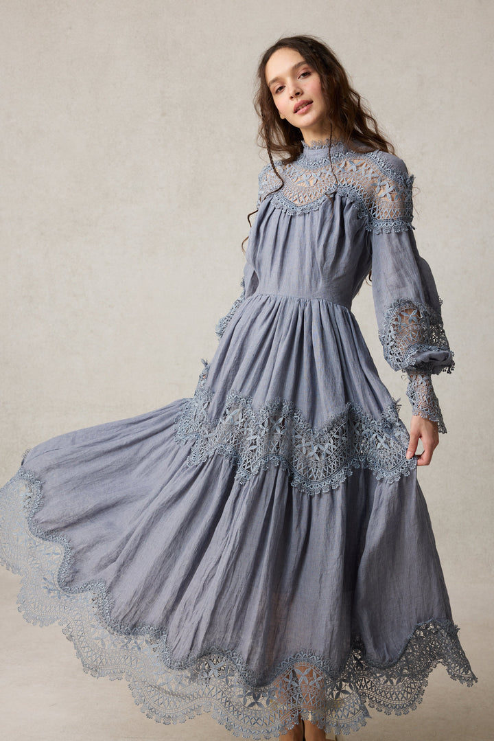 Pearlman 25 | Lace Linen Dress Gown