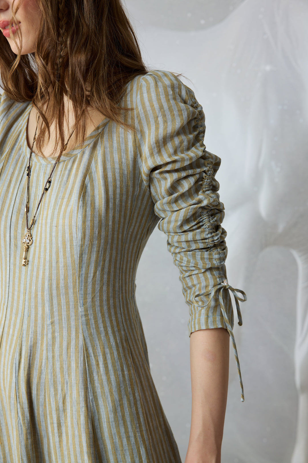 Crystal 17 | Victorian maxi linen dress