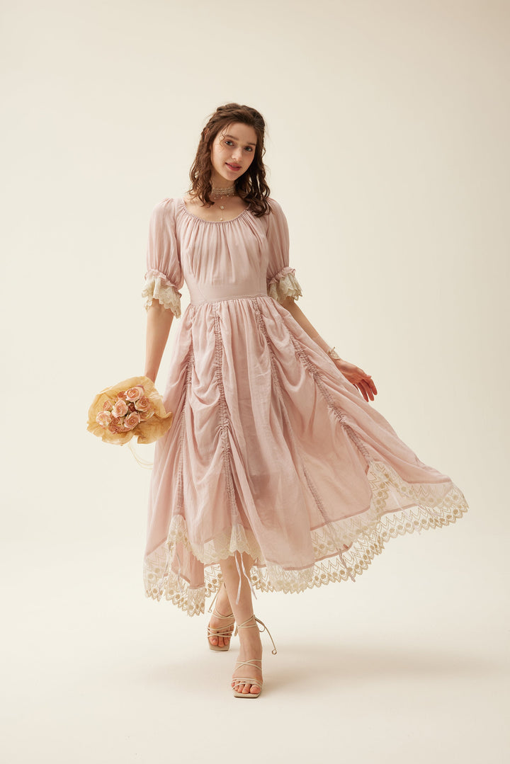 Elowen 27 | Lace velvet dress gown ( 2 way to wear )