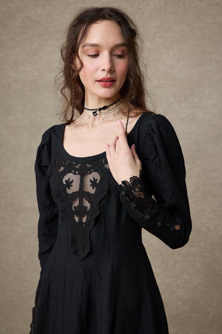 Azalea 23 | Linen Corset Evening Dress