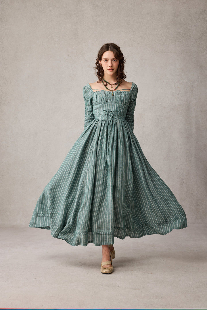 Monette 27 | Corset Linen Dress