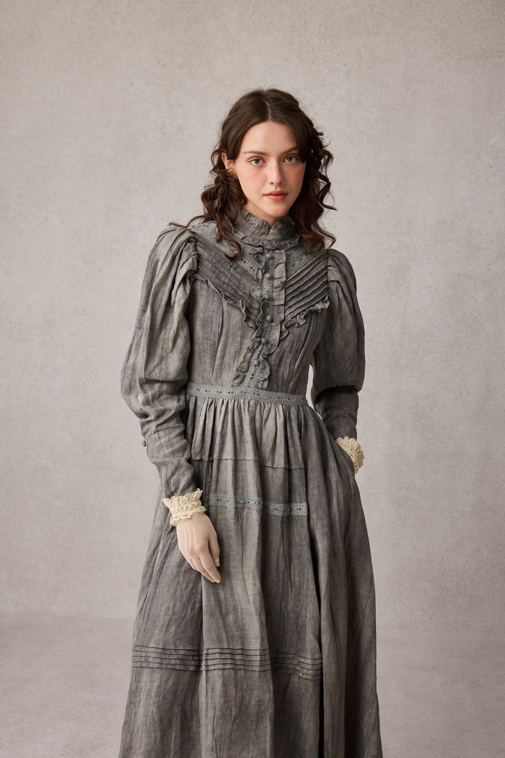 MARY 18 | VINTAGE LINEN DRESS GOWN