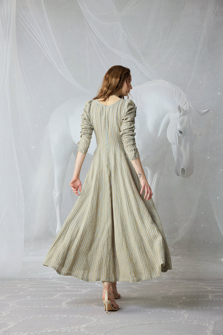 Crystal 17 | Victorian maxi linen dress