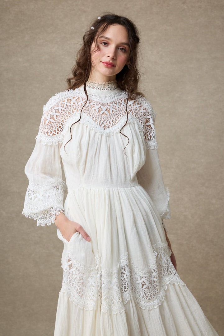 Pearlman 25 | Lace Linen Dress Gown