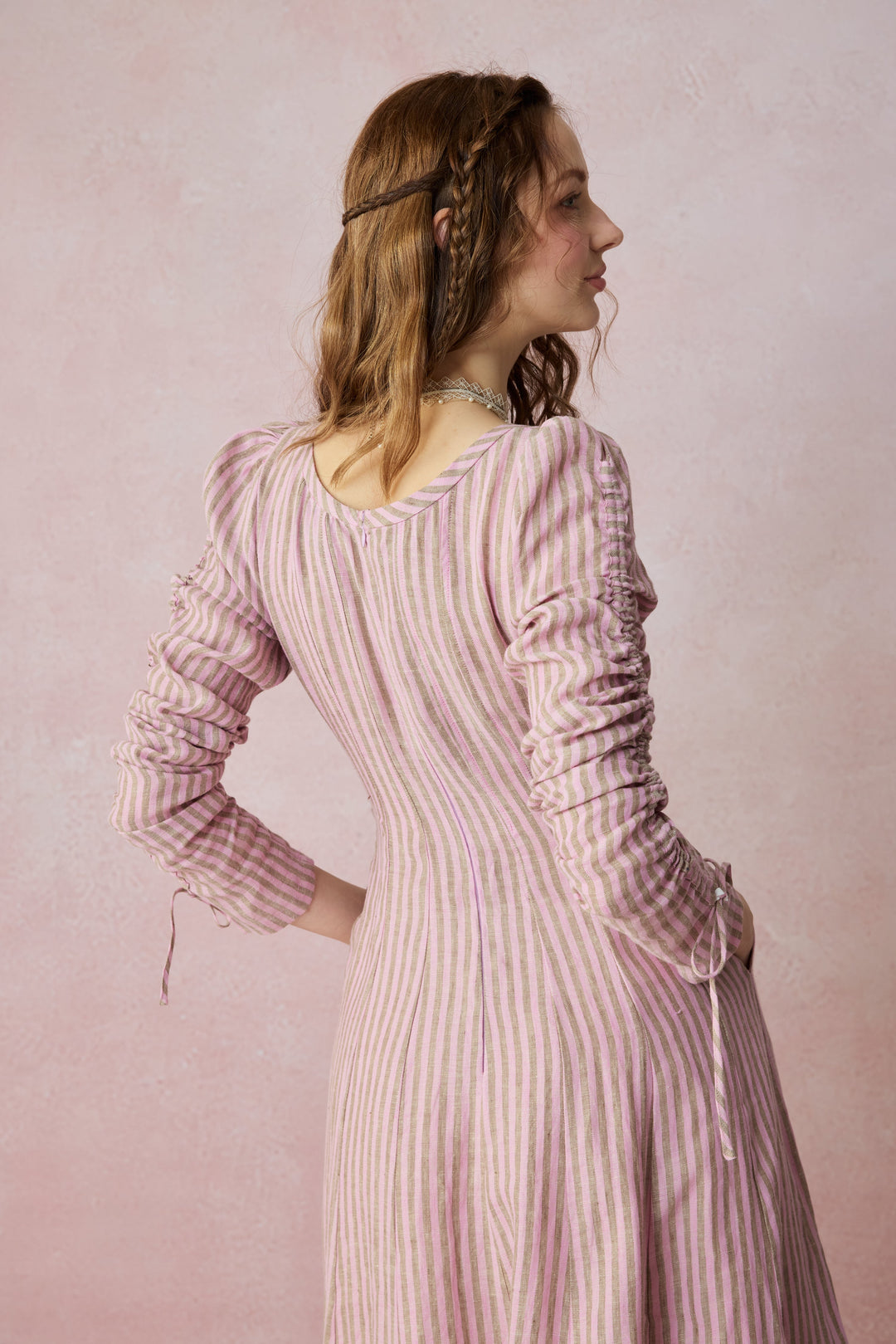 Crystal 17 | Victorian maxi linen dress